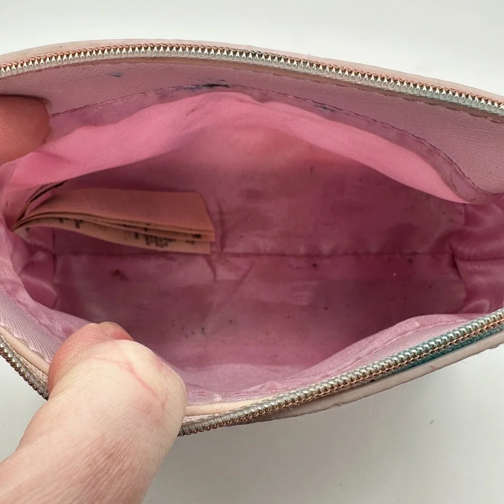 Ted Baker Floral Travel Cosmetic‎ Case Make Up Bag Pink Luxury Preppy Vacation